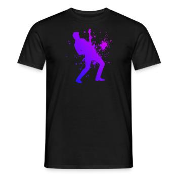 Herren Egitarre Guitar E-gitarre classical guitar - Männer T-Shirt - Schwarz - Vorne - AI Model Male 178 light (178cm)
