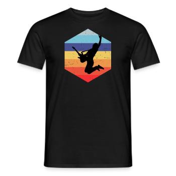Guitare électrique guitare classique Guitare pour hommes - T-shirt homme - noir - Devant - AI Model Male 178 light (178cm)