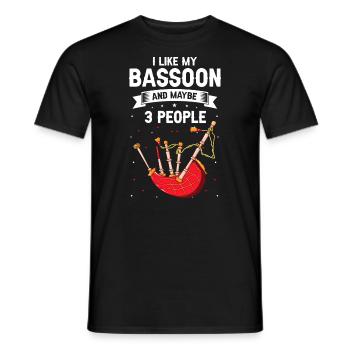 Bagpipes for pipers and Scots - Men's T-Shirt - black - Front - AI Model Male 178 light (178cm)