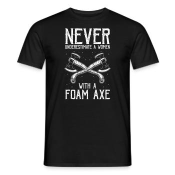 Jeu de rôle en direct pour PNJ et jeu de rôle RPG - T-shirt homme - noir - Devant - AI Model Male 178 light (178cm)
