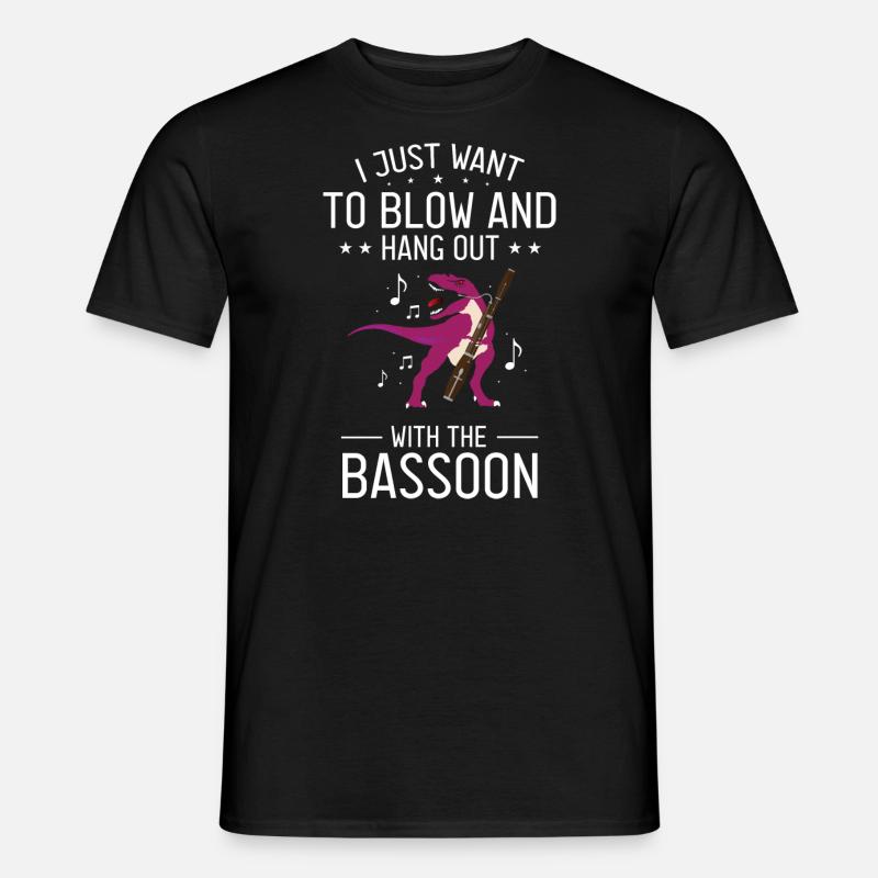 Conception bassoniste pour orchestre à vent - T-shirt homme - noir