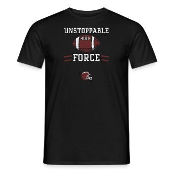 Force imparable - Football - T-shirt homme - noir - Devant - AI Model Male 178 light (178cm)
