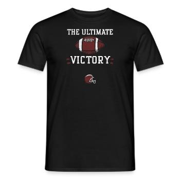 The ultimate victory - Football - Men's T-Shirt - black - Front - AI Model Male 178 light (178cm)