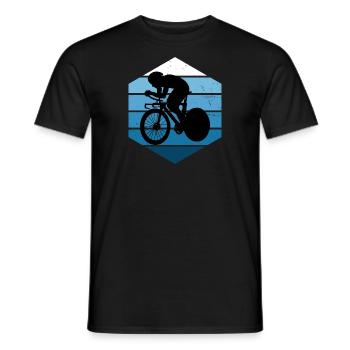 Rennradfahrer Roadbike Rennradfahren Herren - Männer T-Shirt - Schwarz - Vorne - AI Model Male 178 light (178cm)