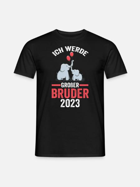 Elefanten 2023 Bruder - Männer T-Shirt - Schwarz