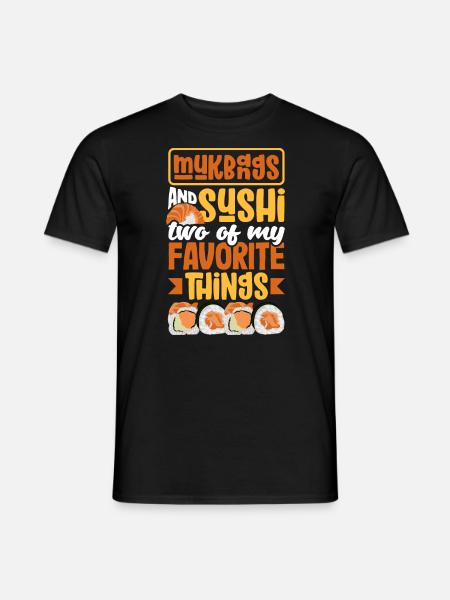 Mukbang and Sushi - Men's T-Shirt - black