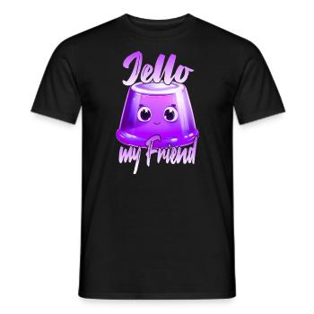 Jello my Friend - Männer T-Shirt - Schwarz - Vorne - AI Model Male 178 light (178cm)