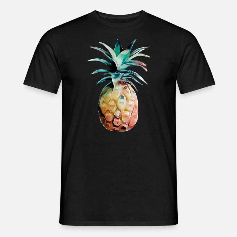 Encaustic pineapple - Men’s T-shirt - black