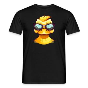 Bébé canard - T-shirt homme - noir - Devant - AI Model Male 178 light (178cm)