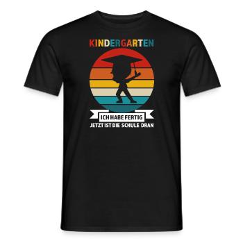 Kindergarten Abschluss Kindergartenkind Geschenk - Männer T-Shirt - Schwarz - Vorne - AI Model Male 178 light (178cm)