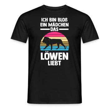 Löwe Löwen - Männer T-Shirt - Schwarz - Vorne - AI Model Male 178 light (178cm)