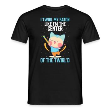 Stabdänzerin Design für Majorette - Männer T-Shirt - Schwarz - Vorne - AI Model Male 178 light (178cm)