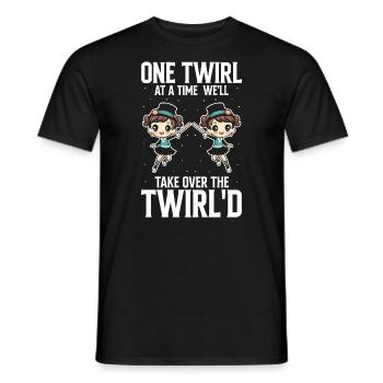 Stabdänzerin Design für Majorette - Männer T-Shirt - Schwarz - Vorne - AI Model Male 178 light (178cm)
