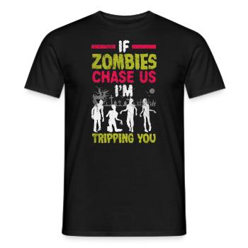 Costume d'amant de zombie pour Halloween drôle - T-shirt homme - noir - Devant - AI Model Male 178 light (178cm)