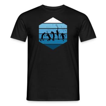 Tennis Tennis Femmes Tennis Hommes - T-shirt homme - noir - Devant - AI Model Male 178 light (178cm)