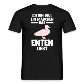 Entenliebhaber Tiermotiv Ente - Männer T-Shirt - Schwarz - Vorne - AI Model Male 178 light (178cm)