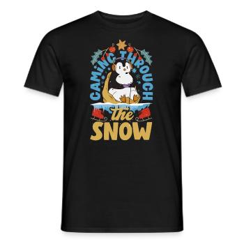 Mode inspirée du jeu Jeux sur le thème des Fêtes - T-shirt homme - noir - Devant - AI Model Male 178 light (178cm)