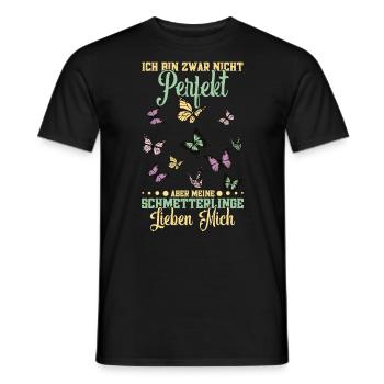 Schmetterlingsliebhaber Zucht Schmetterlingfan - Männer T-Shirt - Schwarz - Vorne - AI Model Male 178 light (178cm)