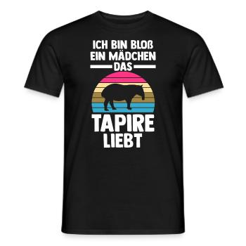 Tapir - Männer T-Shirt - Schwarz - Vorne - AI Model Male 178 light (178cm)