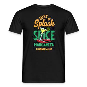 Just a Splash of Spice: Margarita Connoisseur. - Männer T-Shirt - Schwarz - Vorne - AI Model Male 178 light (178cm)