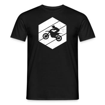 Motocross Damen Herren Freestyle Motocross - Männer T-Shirt - Schwarz - Vorne - AI Model Male 178 light (178cm)