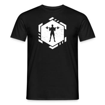 Strength Training Fitness Endurance Training Men - Men's T-Shirt - black - Front - AI Model Male 178 light (178cm)