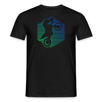 Motocross Freestyle Motocross Dirt Biker - Männer T-Shirt - Schwarz - Vorne - AI Model Male 178 light (178cm)