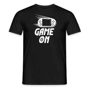 Game On Gamer Start On Game - Männer T-Shirt - Schwarz - Vorne - AI Model Male 178 light (178cm)