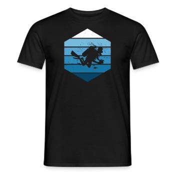 Tauchen Scuba Tauchen Taucher Plongée Plongeur - T-shirt homme - noir - Devant - AI Model Male 178 light (178cm)