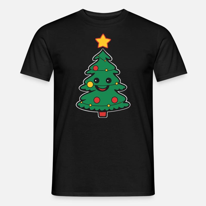 Small Christmas Tree - Men’s T-shirt - black