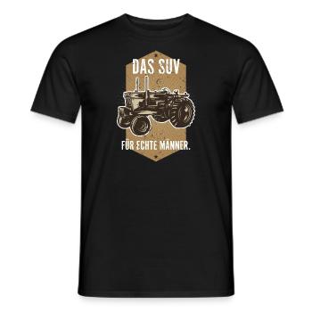 Landmaschine Landwirt SUV Retro Traktoren - Männer T-Shirt - Schwarz - Vorne - AI Model Male 178 light (178cm)