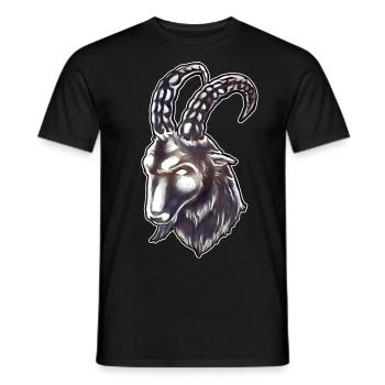Proud Capricorn - Men's T-Shirt - black - Front - AI Model Male 178 light (178cm)