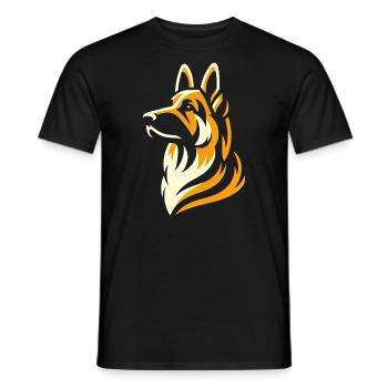 Berger Allemand Élégance - T-shirt homme - noir - Devant - AI Model Male 178 light (178cm)