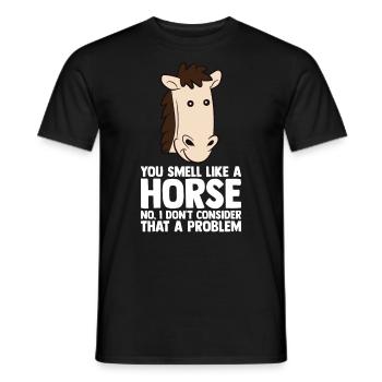 Pferdeliebhaber Reiten Reiten - Männer T-Shirt - Schwarz - Vorne - AI Model Male 178 light (178cm)