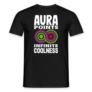 Aura Points Infinete Coolness Trendy Viral - Männer T-Shirt - Schwarz - Vorne - AI Model Male 178 light (178cm)
