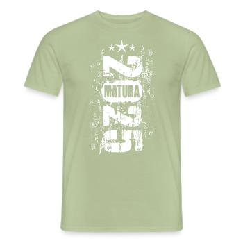 Matura 2025 - Männer T-Shirt - Sage - Vorne - AI Model Male 178 light (178cm)