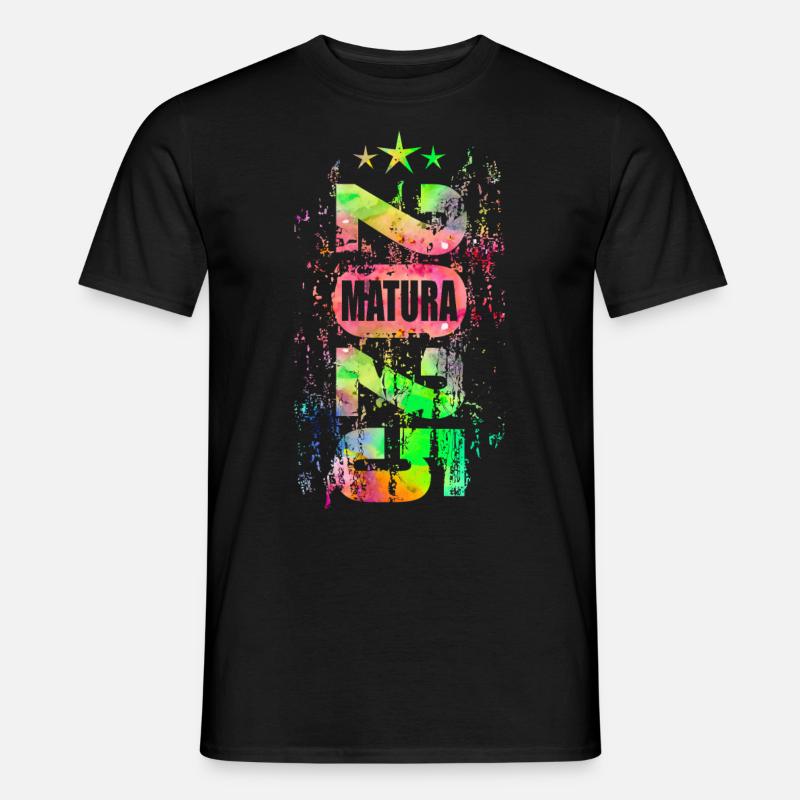 Matura 2025 bunt - Männer T-Shirt - Schwarz