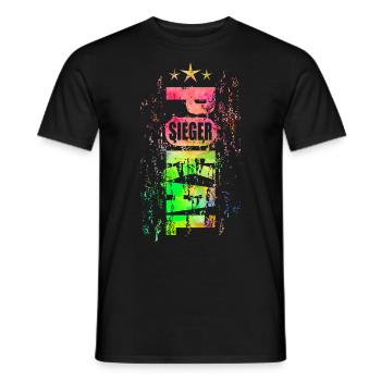 Pokalsieger 2026 - Männer T-Shirt - Schwarz - Vorne - AI Model Male 178 light (178cm)