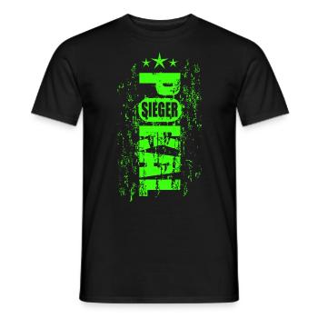 Pokalsieger 2026 - Männer T-Shirt - Schwarz - Vorne - AI Model Male 178 light (178cm)
