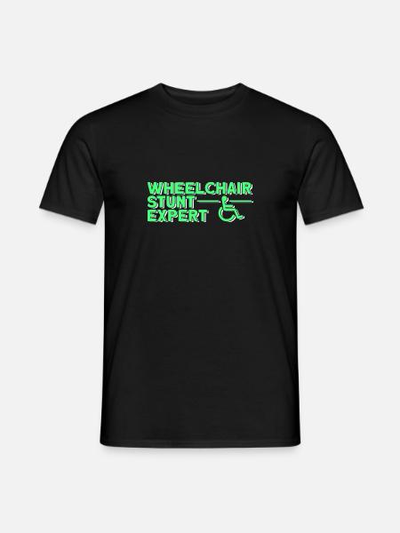 Wheelchair wheelchair users - Men's T-Shirt - black