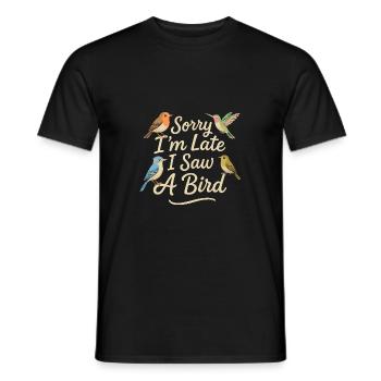 Entschuldigung, ich bin zu spät, ich habe einen - Männer T-Shirt - Schwarz - Vorne - AI Model Male 178 light (178cm)