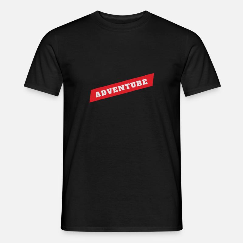 Adventure - Männer T-Shirt - Schwarz