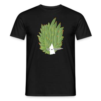 Leaf snail, leaf sheep, leaf sheep snail - Men's T-Shirt - black - Front - AI Model Male 178 light (178cm)