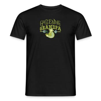 Gardening Grandpa Horticulture Hobby Apparel and - Men's T-Shirt - black - Front - AI Model Male 178 light (178cm)