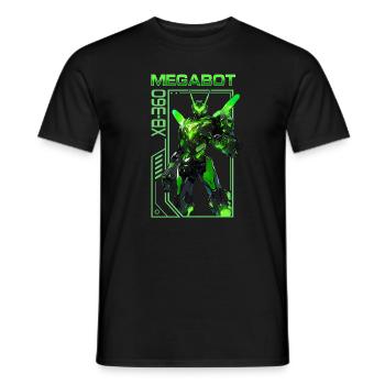 Spielkonsole MegaBot XB-360 – Anime Shirt - Männer T-Shirt - Schwarz - Vorne - AI Model Male 178 light (178cm)