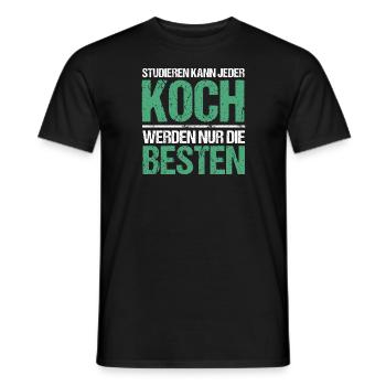 Anyone can study - Koch Edition - Men's T-Shirt - black - Front - AI Model Male 178 light (178cm)