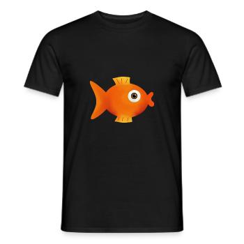 angeln, Angler, Fisch - Männer T-Shirt - Schwarz - Vorne - AI Model Male 178 light (178cm)