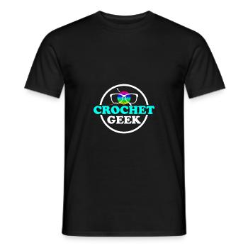 Häkeln Geschenk - Männer T-Shirt - Schwarz - Vorne - AI Model Male 178 light (178cm)