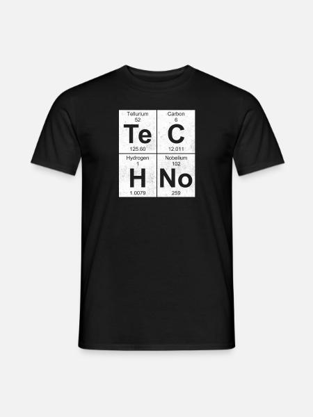 TeCHNo ELEMENTS BLOCKS - Männer T-Shirt - Schwarz