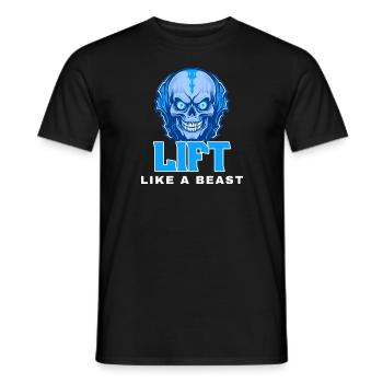 Lift Like A Beast - Men's T-Shirt - black - Front - AI Model Male 178 light (178cm)